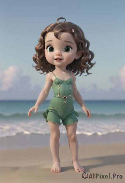 A peaceful image of a child in day