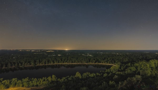 outdoors,sky,water,tree,no humans,night,grass,star (sky),nature,night sky,scenery,forest,starry sky,sunset,mountain,horizon,river,landscape,city lights,hill,ocean,beach,city,cityscape,shore