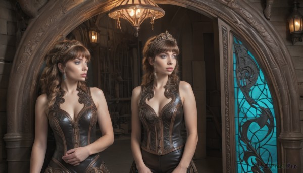The beauty of a female set in a enchanting window