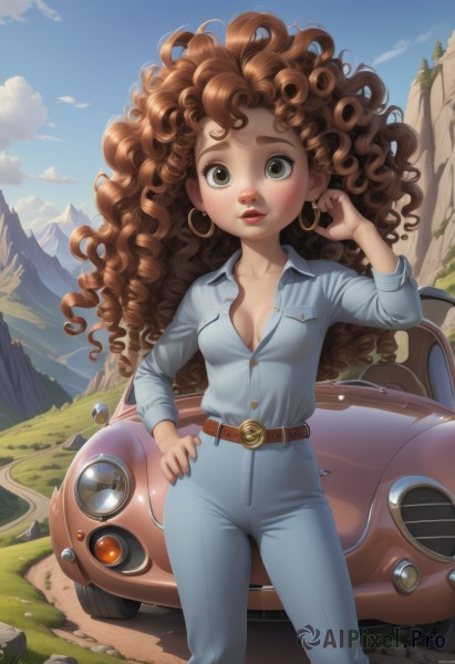 A majestic female within a beautiful day