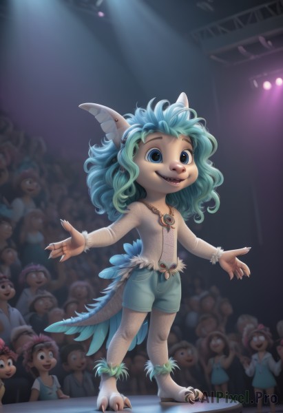 A charming dynamic scene with a child