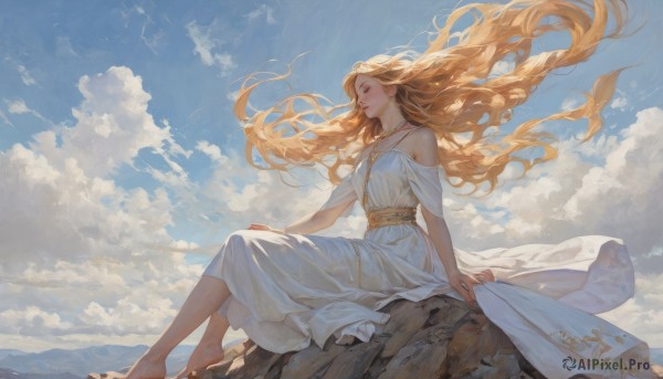 A female in a serene day