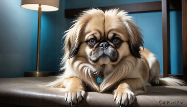 A stunning view of a dog in window
