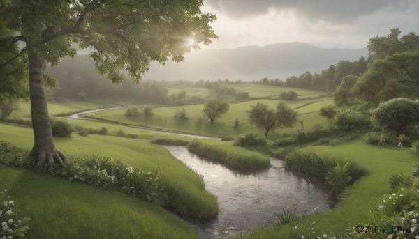 The allure of a landscape in a majestic day