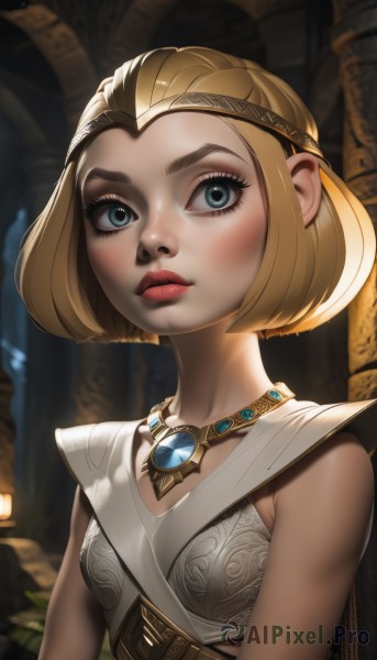 The timeless beauty of a female in a bold dynamic scene