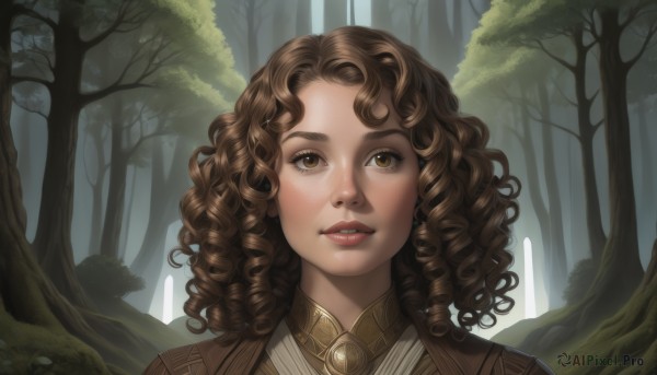 A female in a tranquil outdoors