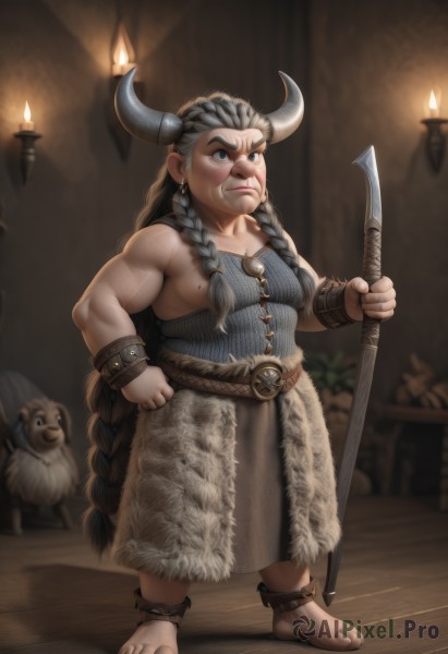 A magnificent male within dynamic scene