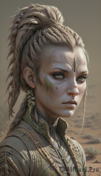 A female portrayed in a refreshing outdoors