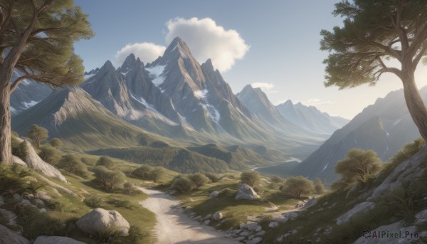 A tranquil view of a male in day