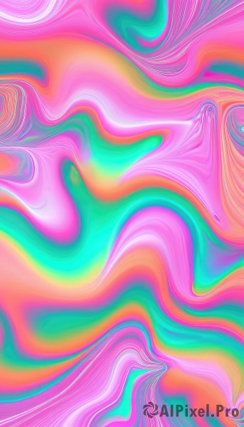 Image of a female in a vibrant dynamic scene