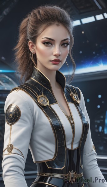 A female showcased in a vivid dynamic scene