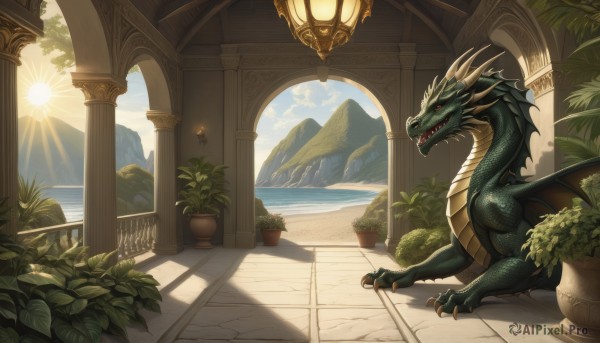 A majestic image of a monster in day
