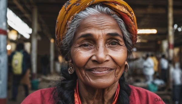 The serene presence of a female in a peaceful dynamic scene
