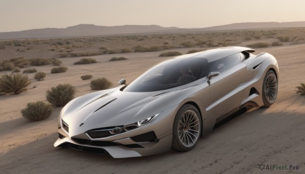 The majestic beauty of a motor vehicle set within a calm outdoors
