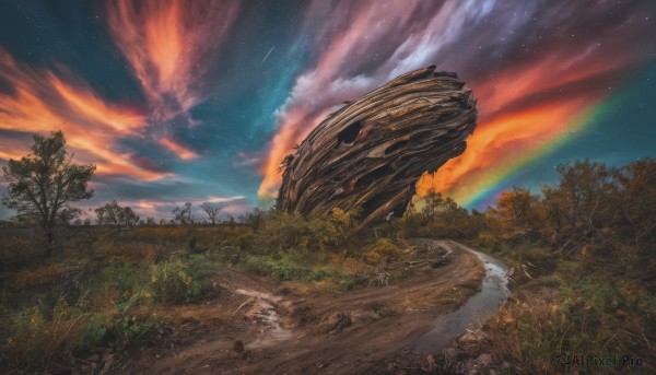 Image of a unique subject in a fresh sunset outdoors