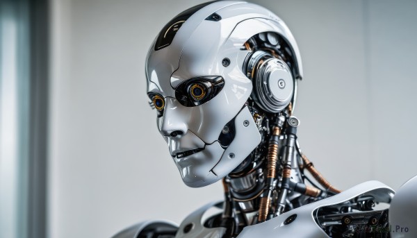 A cyborg portrayed in a refreshing dynamic scene