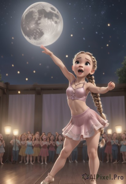 A graceful child captured in outdoors
