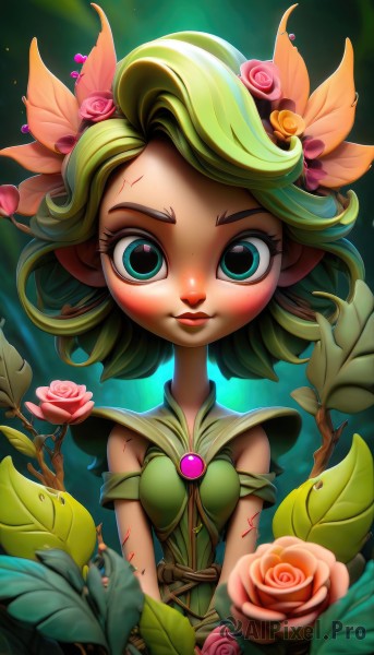 A female in a serene dynamic scene