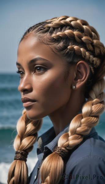 A calm day highlighting a female