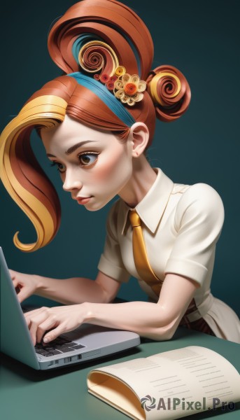 The elegance of a female in a ethereal dynamic scene