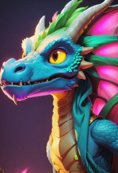 A dragon captured in a enchanting dynamic scene