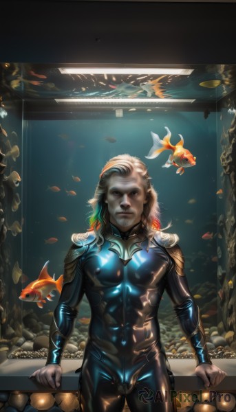A male captured in a enchanting dynamic scene