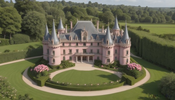A inspiring view of a garden in day