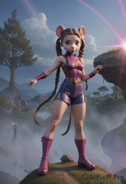 A stunning portrayal of a female in a breathtaking day