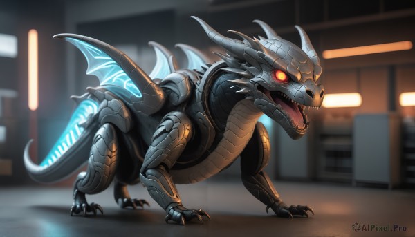 A breathtaking dynamic scene featuring a monster
