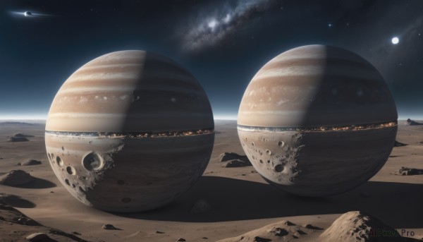 A stunning portrayal of a spacecraft in a breathtaking outdoors