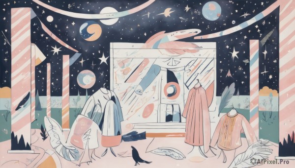 A peaceful image of a female in moon
