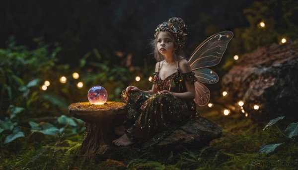 A female surrounded by a lush outdoors