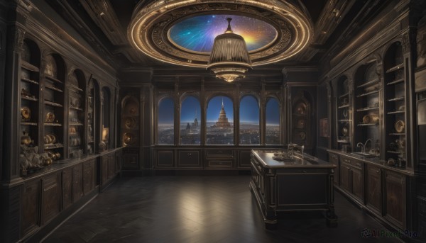 The majestic beauty of a indoors set within a dynamic scenery