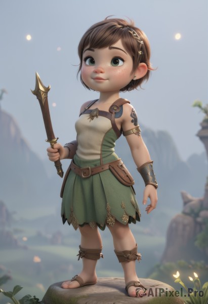 A child showcased in a vivid outdoors