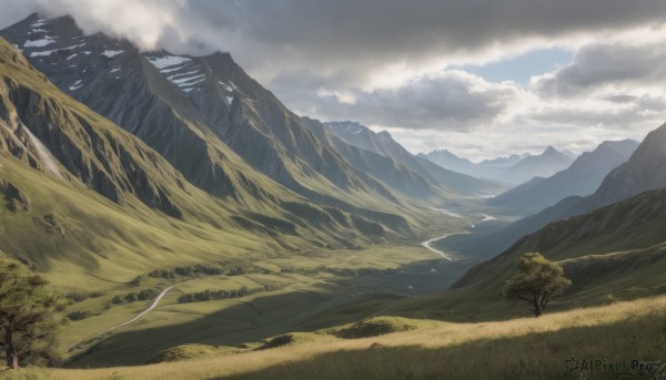 The charm of a male in a scenic day