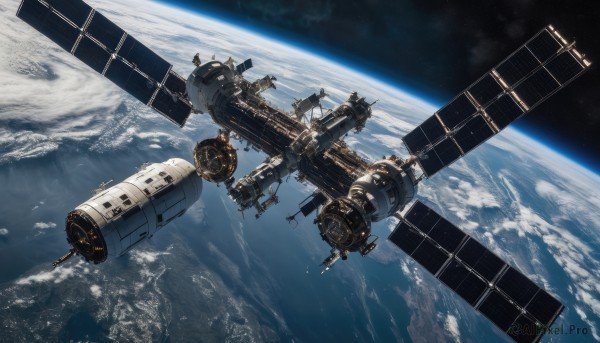 A refreshing image of a spacecraft in scenery