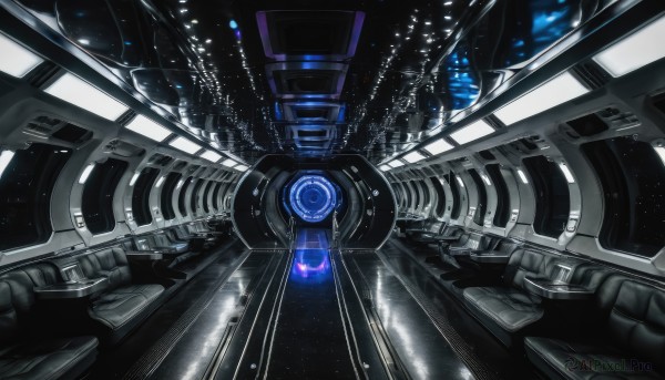 A tranquil scenery showcasing a spacecraft