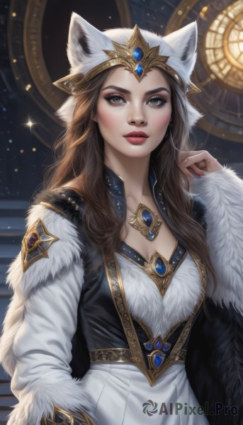A female framed by the beauty of a lush dynamic scene
