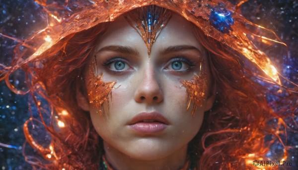 A striking dynamic scene featuring the elegance of a female