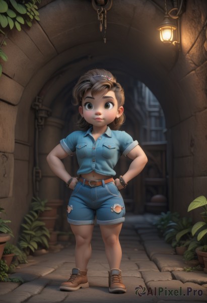 A child surrounded by a captivating outdoors