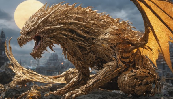 A vivid outdoors showcasing a monster