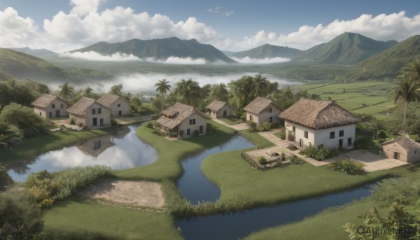 The charm of a landscape in a tranquil day