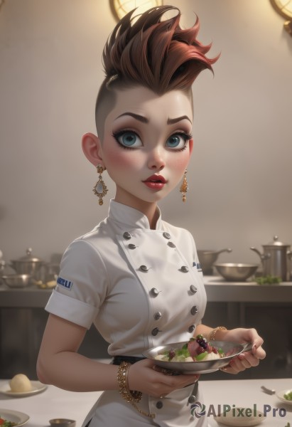 A charming dynamic scene with a female