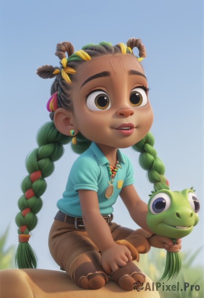 A stunning portrayal of a child in a breathtaking day