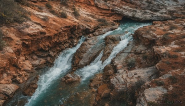 The charm of a waterfall in a scenic outdoors