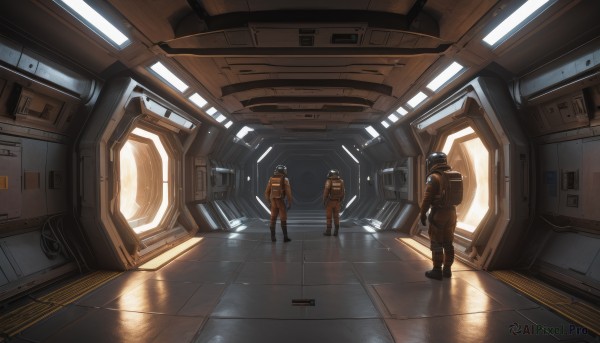 A astronaut surrounded by a lush sunlight