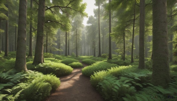 outdoors,day,tree,dutch angle,no humans,sunlight,grass,plant,nature,scenery,forest,road,bush,path,green theme