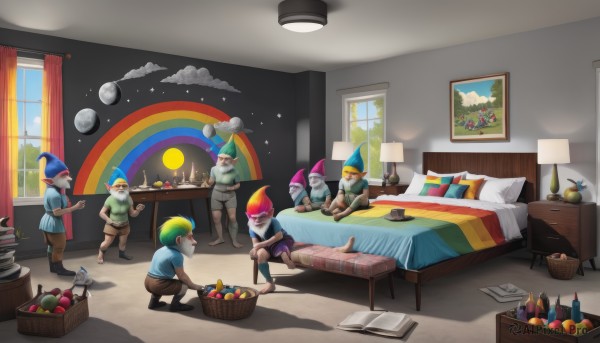 A clown portrayed in a refreshing cloud