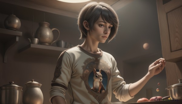 A vivid dynamic scene showcasing a male