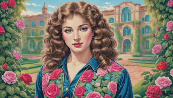 A tranquil view of a female in day